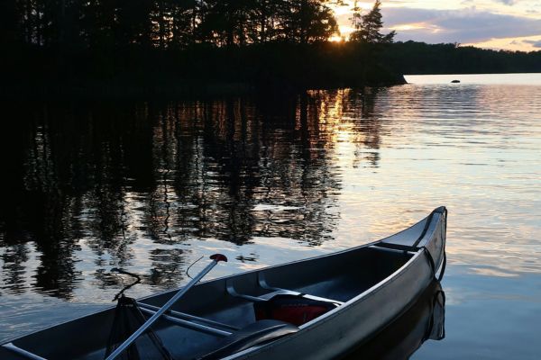 Kvällspaddling på sjön